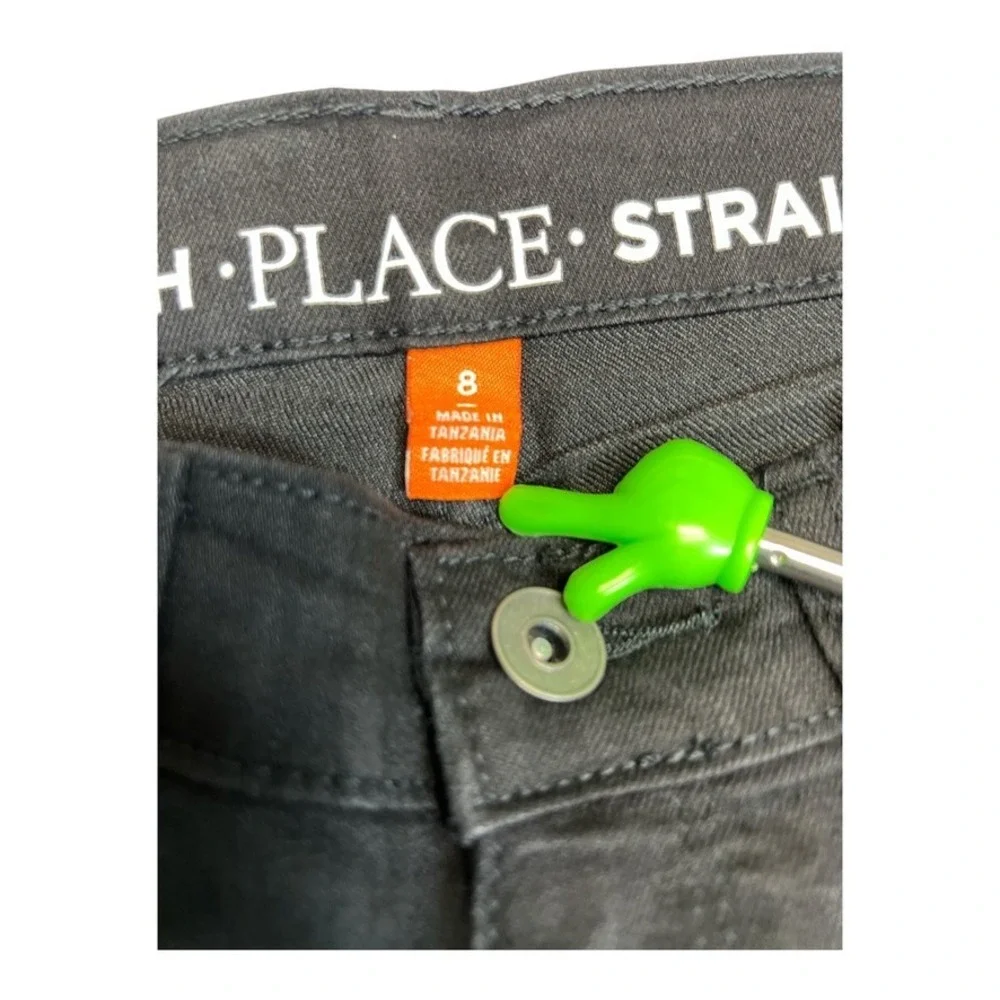 The Children’s Place Boys Black Straight-Stretch Jeans Size 8‎ Everyday Pants